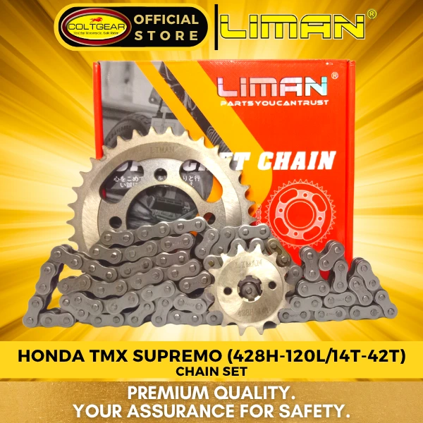 CHAIN SET SUPREMO LIMAN 42X14T-428X120L