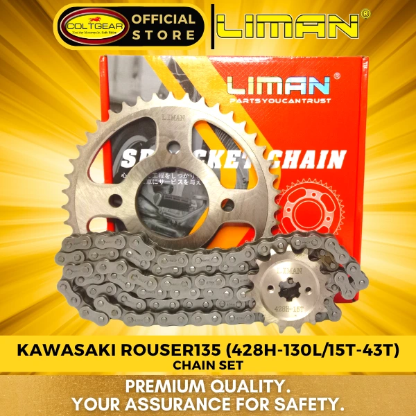 [34115] CHAIN SET ROUSER135 LIMAN 428X130L