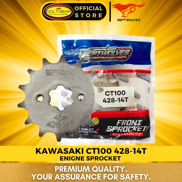ENGINE SPROCKET CT100 SEPTWOLVES 428X14T