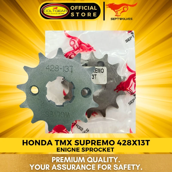 ENGINE SPROCKET SUPREMO/TMX125 SEPTWOLVES 428X13T