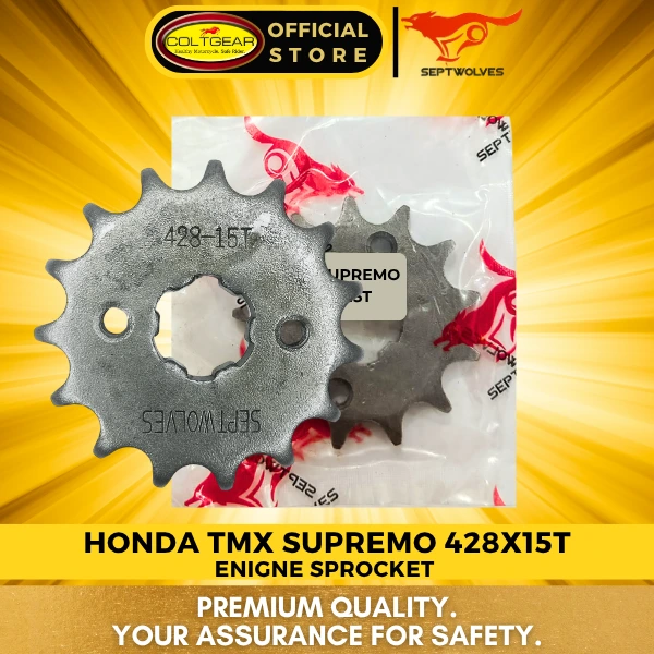 ENGINE SPROCKET SUPREMO/TMX125 SEPTWOLVES 428X15T
