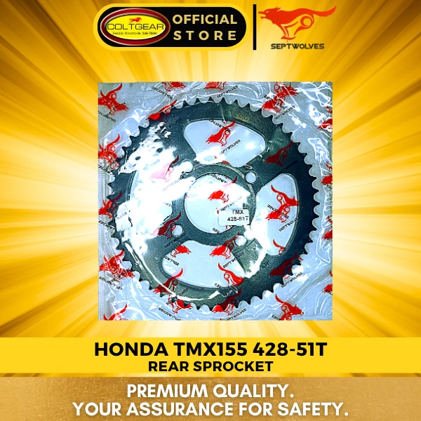 [35510] REAR SPROCKET TMX SEPTWOLVES 428X51T