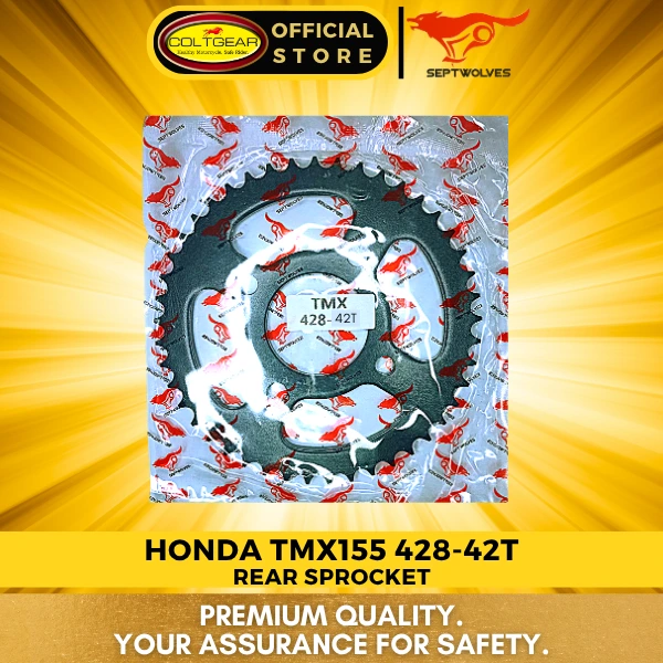 REAR SPROCKET TMX SEPTWOLVES 428X42T