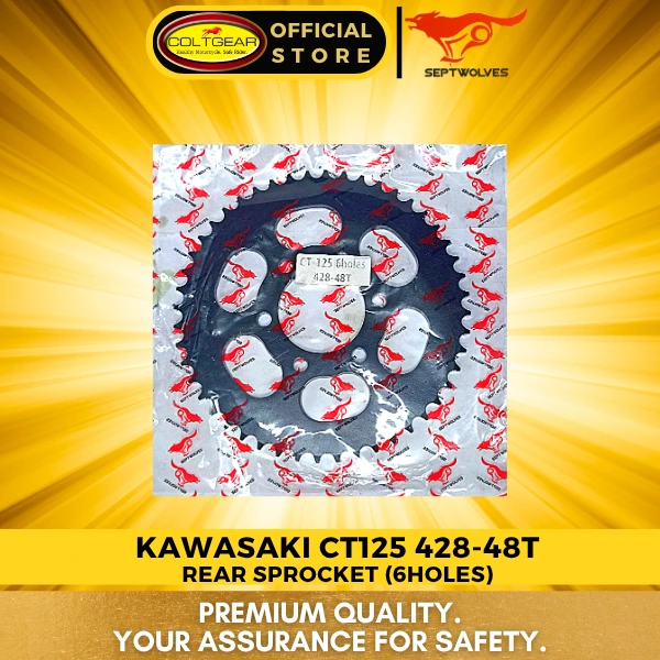 [36822] REAR SPROCKET CT125 SEPTWOLVES 428X48T