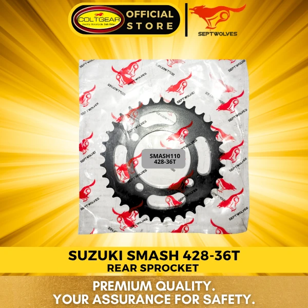 [36196] REAR SPROCKET SMASH/SHOGUN/RJ SEPTWOLVES 428X36T
