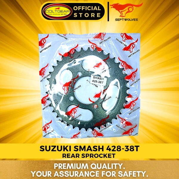[36816] REAR SPROCKET SMASH/SHOGUN/RJ SEPTWOLVES 428X38T