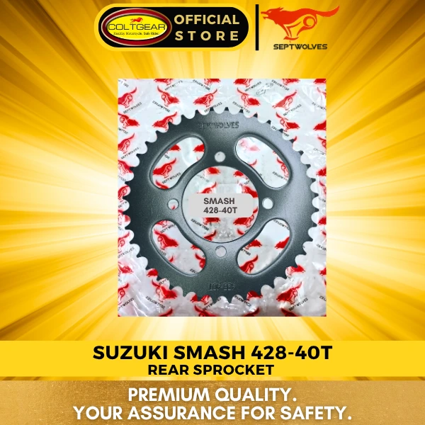 [36818] REAR SPROCKET SMASH/SHOGUN/RJ SEPTWOLVES 428X40T