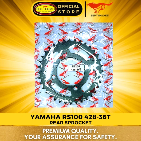 [36499] REAR SPROCKET RS100/CRYPTON/STX SEPTWOLVES 428X36T