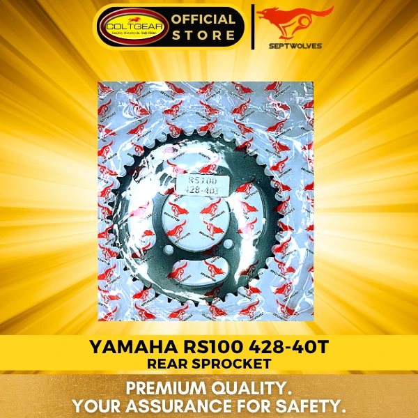[36657] REAR SPROCKET RS100/CRYPTON/STX SEPTWOLVES 428X40T