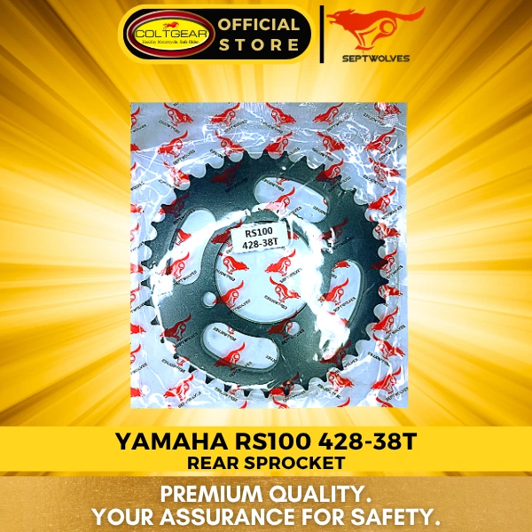 [36659] REAR SPROCKET RS100/CRYPTON/STX SEPTWOLVES 428X38T