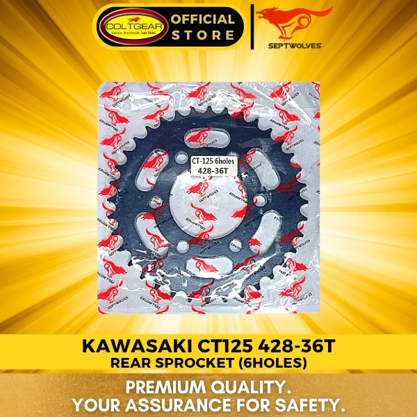 [36670] REAR SPROCKET CT125 SEPTWOLVES 428X36T