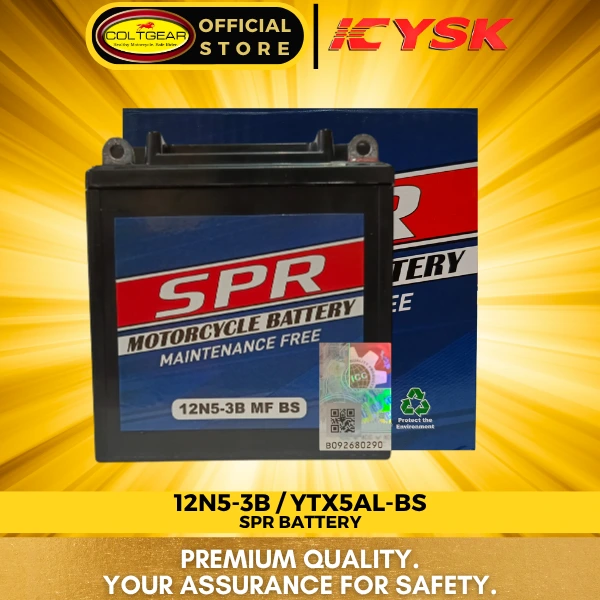 [37561] BATTERY 12N5-3B/YTX5AL-BS MULT SPR DISPOSABLE MF 12N5-3B/YTX5AL-BS