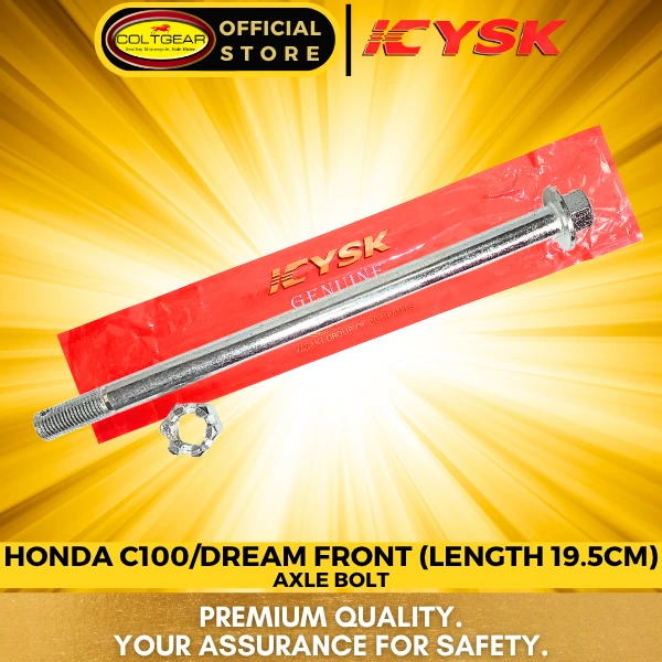 [25445] AXLE BOLT FRONT C100/DREAM/BEAT/SCOOPY YSK