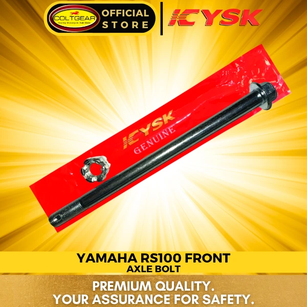 [25448] AXLE BOLT FRONT RS100/TMX ALPHA YSK