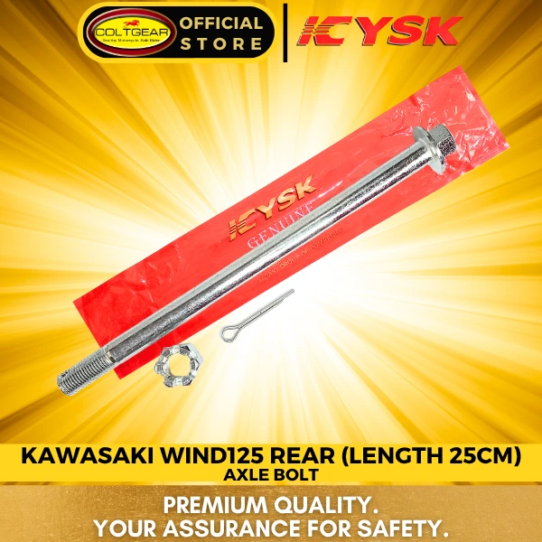 [25481] AXLE BOLT REAR WIND125/MOLA/X4 YSK