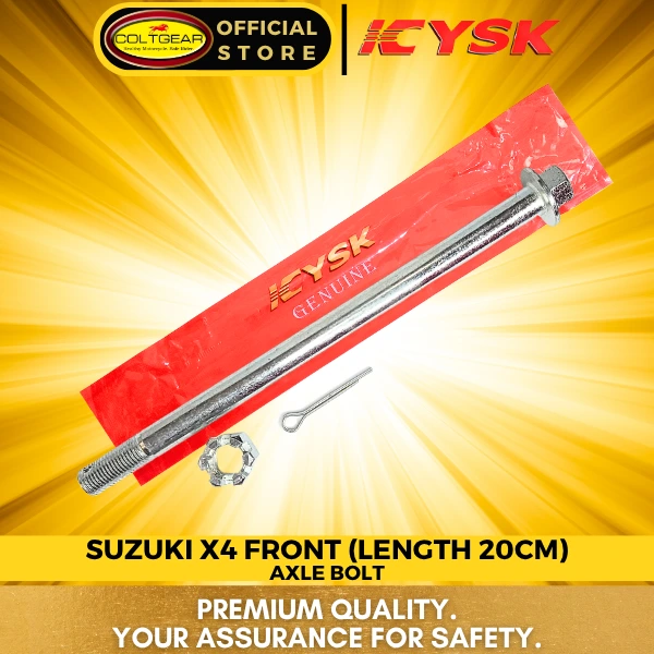 [31802] AXLE BOLT FRONT X4 YSK