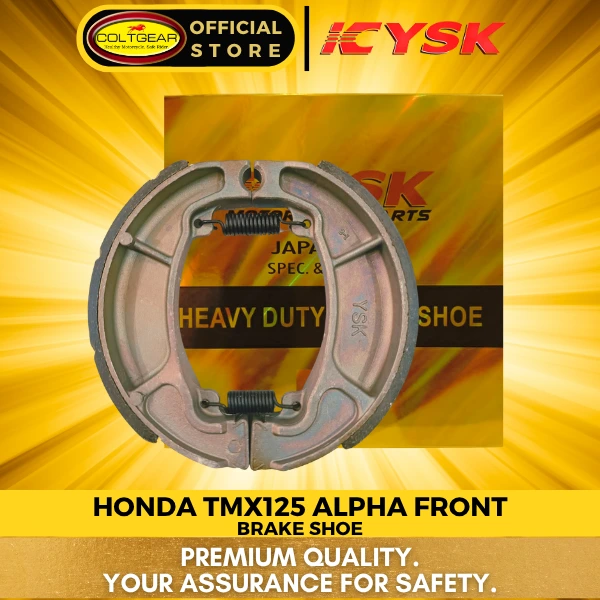 BRAKE SHOE TMX125 ALPHA FRONT YSK