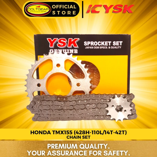 CHAIN SET TMX155 YSK 428X110L 42X14T