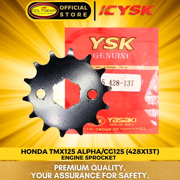 ENGINE SPROCKET CG125/TMX125 YSK 428X13T