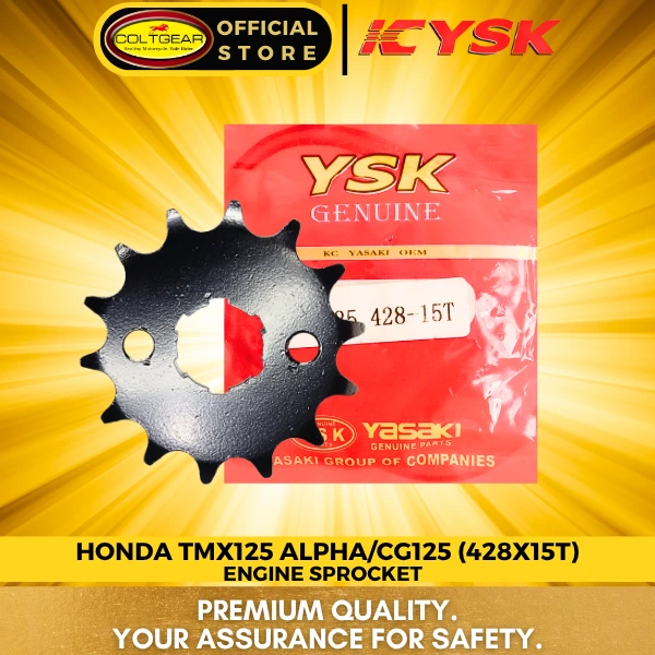 ENGINE SPROCKET CG125/TMX125 YSK 428X15T
