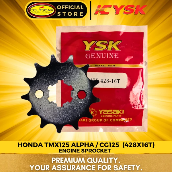 ENGINE SPROCKET CG125/TMX125 YSK 428X16T