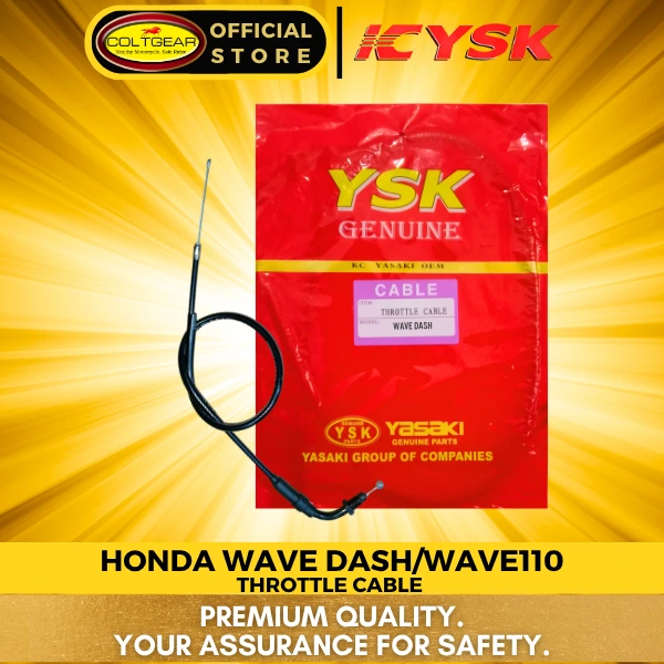 THROTTLE CABLE WAVE DASH/WAVE110 YSK