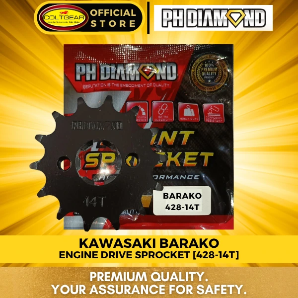 [37718] ENGINE SPROCKET BARAKO PH DIAMOND 428X14T 
