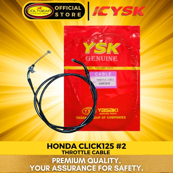 [33822] THROTTLE CABLE 2 CLICK125 YSK