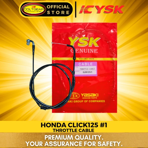 [33823] THROTTLE CABLE 1 CLICK125 YSK